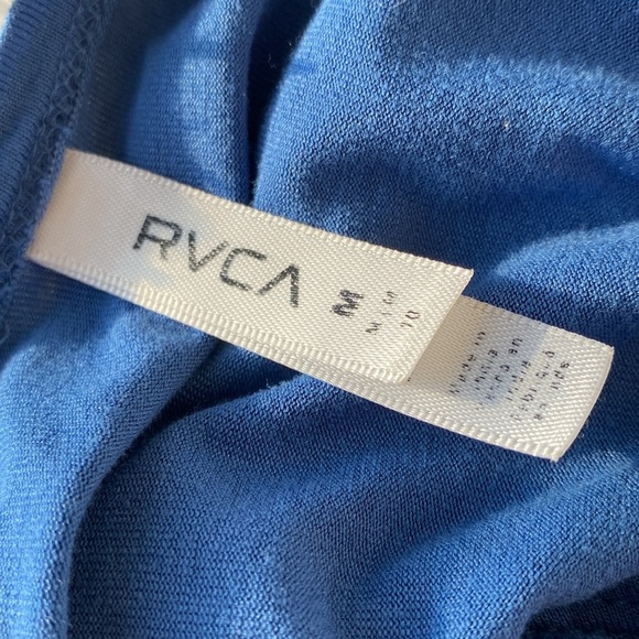 RVCA BRIGHT BLUE TANK A LINE SHIFT MINI SUMMER DRESS w/ Pockets Size M E… - Picture 5 of 10